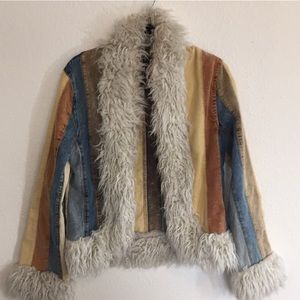 SOLD VINTAGE 80s 90s Fur Jacket